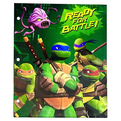 مجلد كرتوني بحجم A4 من Nickelodeon TMNT - عبوة من قطعة واحدة