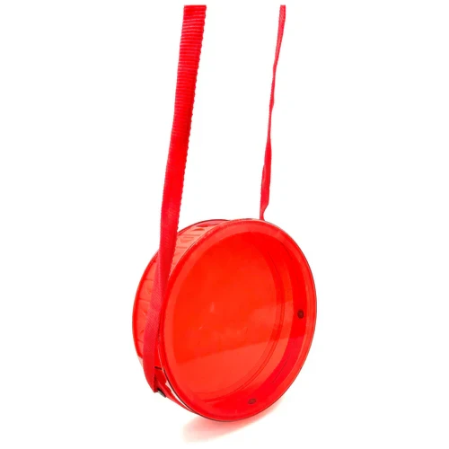 Carrousel Acrylic Round Gift Box with Shoulder Strap 26x7cm Transparent Colored - Pack of 1