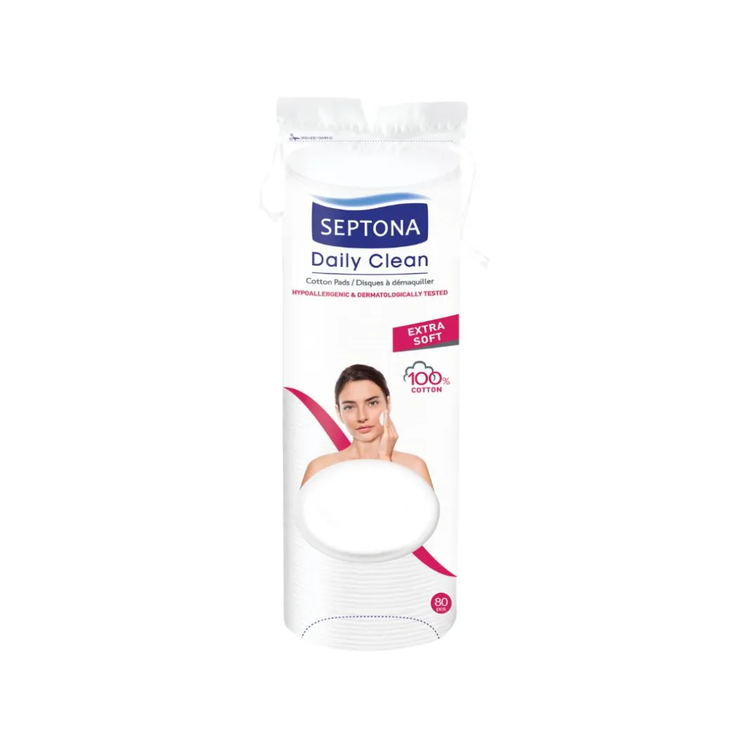 SEPTONA Round double-faced cotton pads 80 PCs