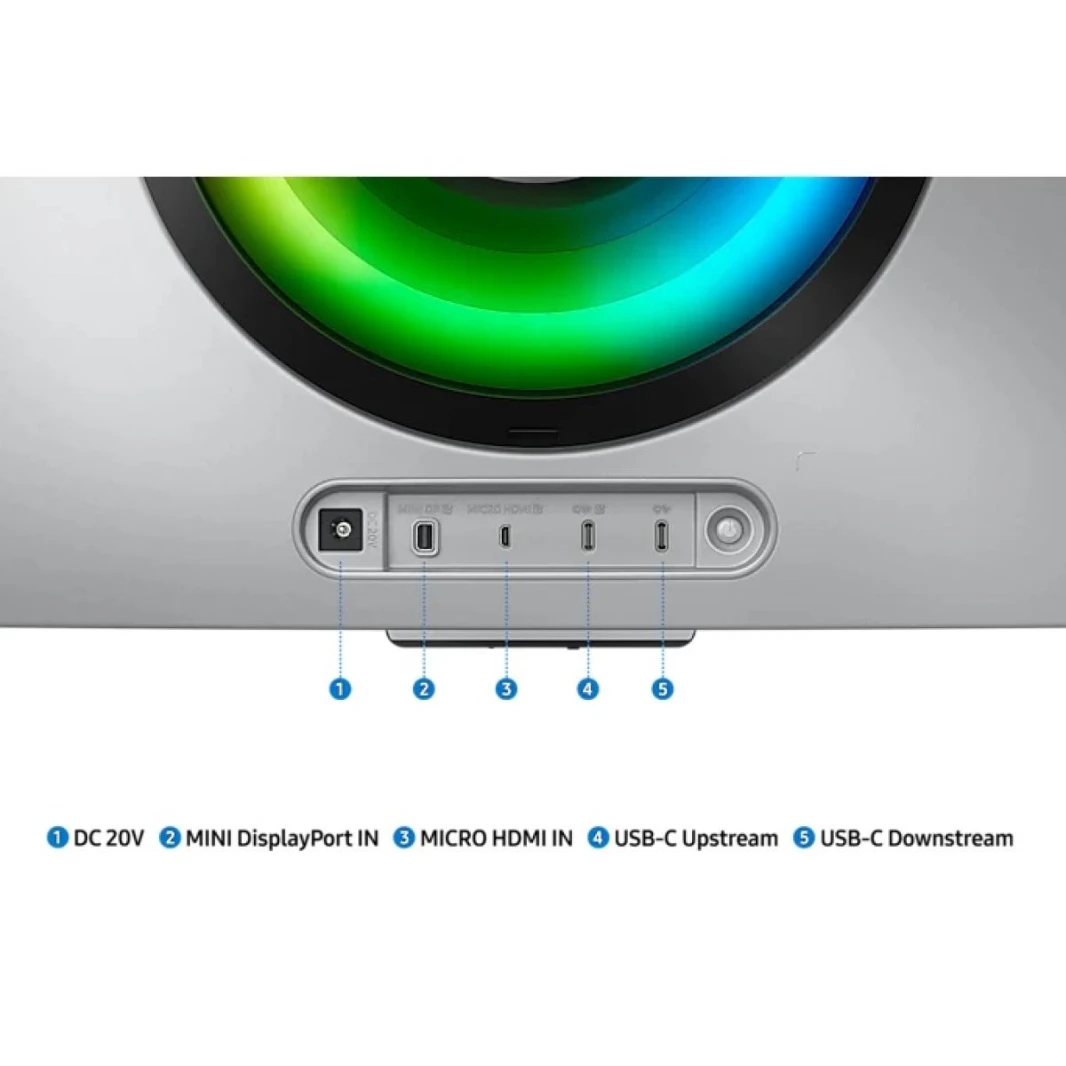 Samsung Odyssey OLED G8 (34BG850) 34" Smart 3K UWQHD (3440x1440) Curved , 175Hz, 0.1ms(GTG), HDR10+, 10Bits 99% DCI Coverage PRO Colors, FreeSync Premium , w/ Speakers, Ergonomic Stand & Core Sync