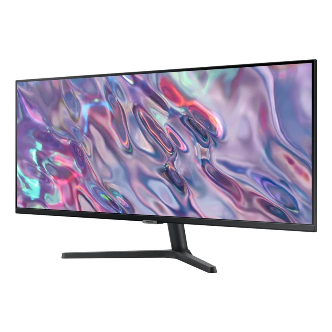 سامسونج ViewFinity S5 (C500) 34 بوصة UWQHD (3440 × 1440) شاشة مسطحة للأعمال VA، 100 هرتز، 5MS، 10 بت، 1.07 بي الألوان، HDR10، FreeSync مع شاشة عرض رفيعة للغاية