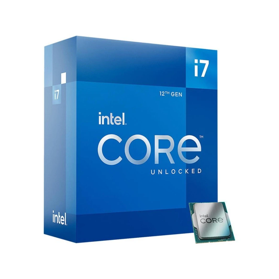 معالج إنتل كور آي ٧ - ١٢٧٠٠ كي ديسك توب الجيل الثاني عشر LGA1700، ١٢ نواة (٨ بكسل+٤ إي)، ٢٠ خيط معالجة حتى ٥,٠ جيجاهرتز-مفتوح
