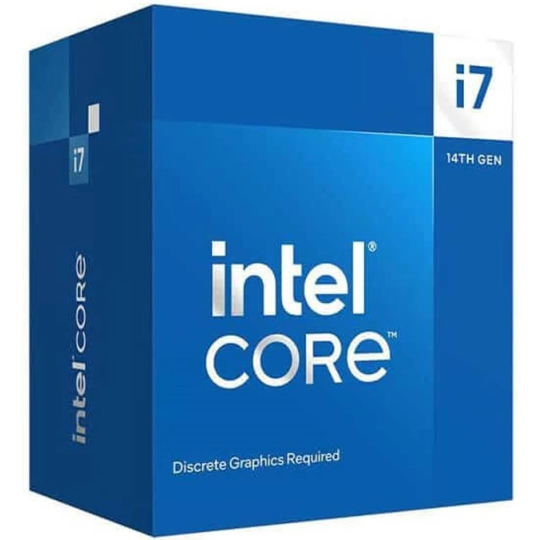Intel Core i7-14700F بسرعة تصل إلى 5.4 جيجا هرتز، معالج وحدة المعالجة المركزية من الجيل الرابع عشر LGA1700، 20 نواة (8P+12E)، 28 خيط