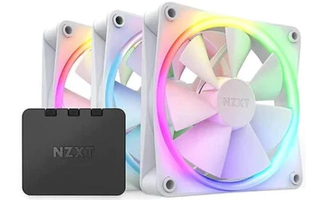 NZXT F120 RGB DUO 3IN1 (أبيض) مراوح تدفق الهواء PWM