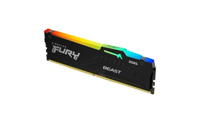 ذاكرة سطح المكتب KingSton Fury Beast RGB Single 32GB DDR5 5200MT/s-CL40