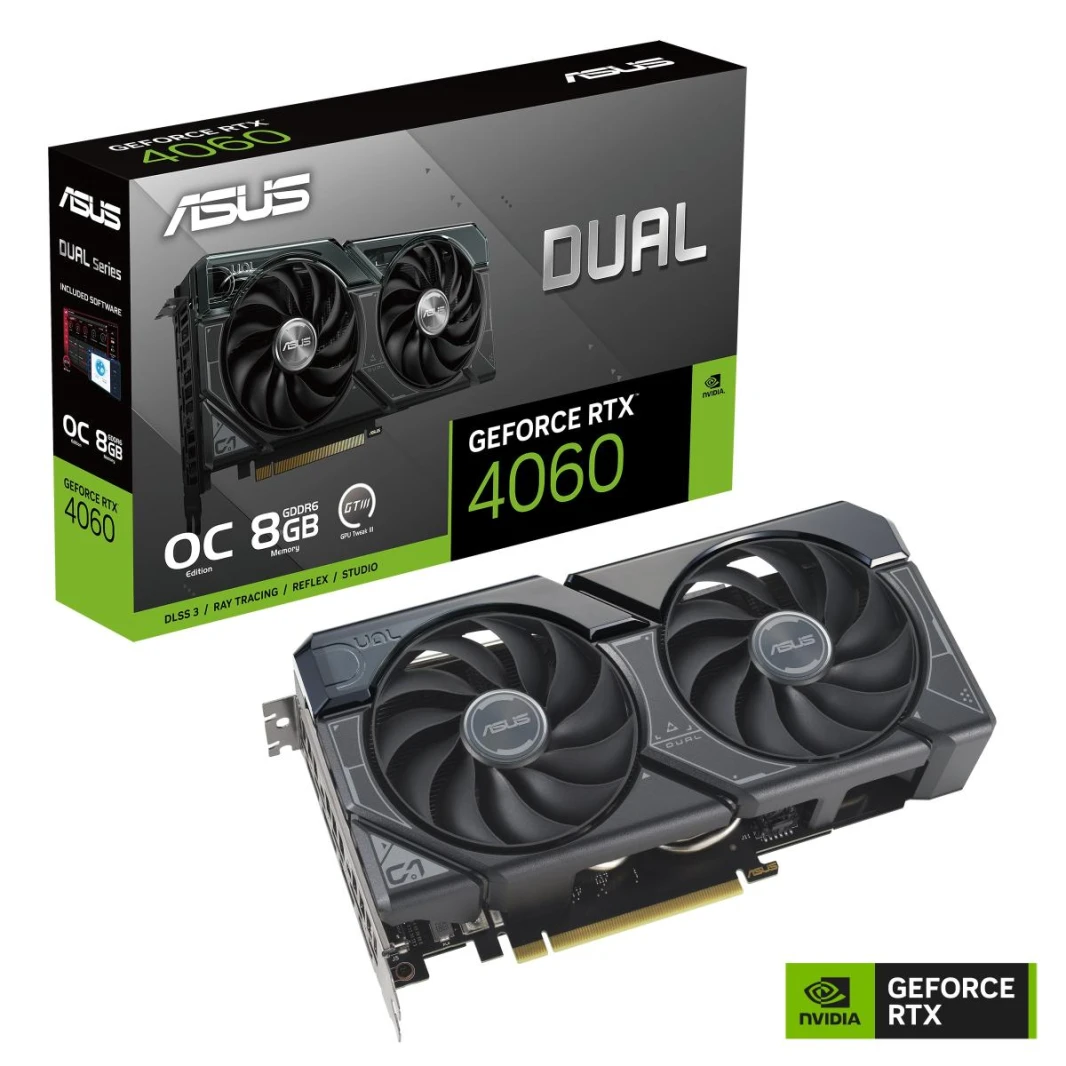 ASUS Dual GeForce RTX 4060 OC Edition 8GB GDDR6 - بطاقة الرسومات