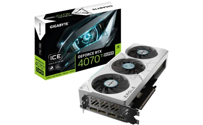 جيجابايت GeForce RTX 4070 Ti SUPER EAGLE OC ICE 16GB GDDR6X - بطاقة الرسومات