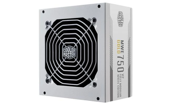 Cooler Master MWE GOLD 750 V2 (White Edition) (ATX 3.0) 750W 80 Plus Gold Fully Modular Power Supply w/ (12VHPWR) PCIE 5.0 Connector