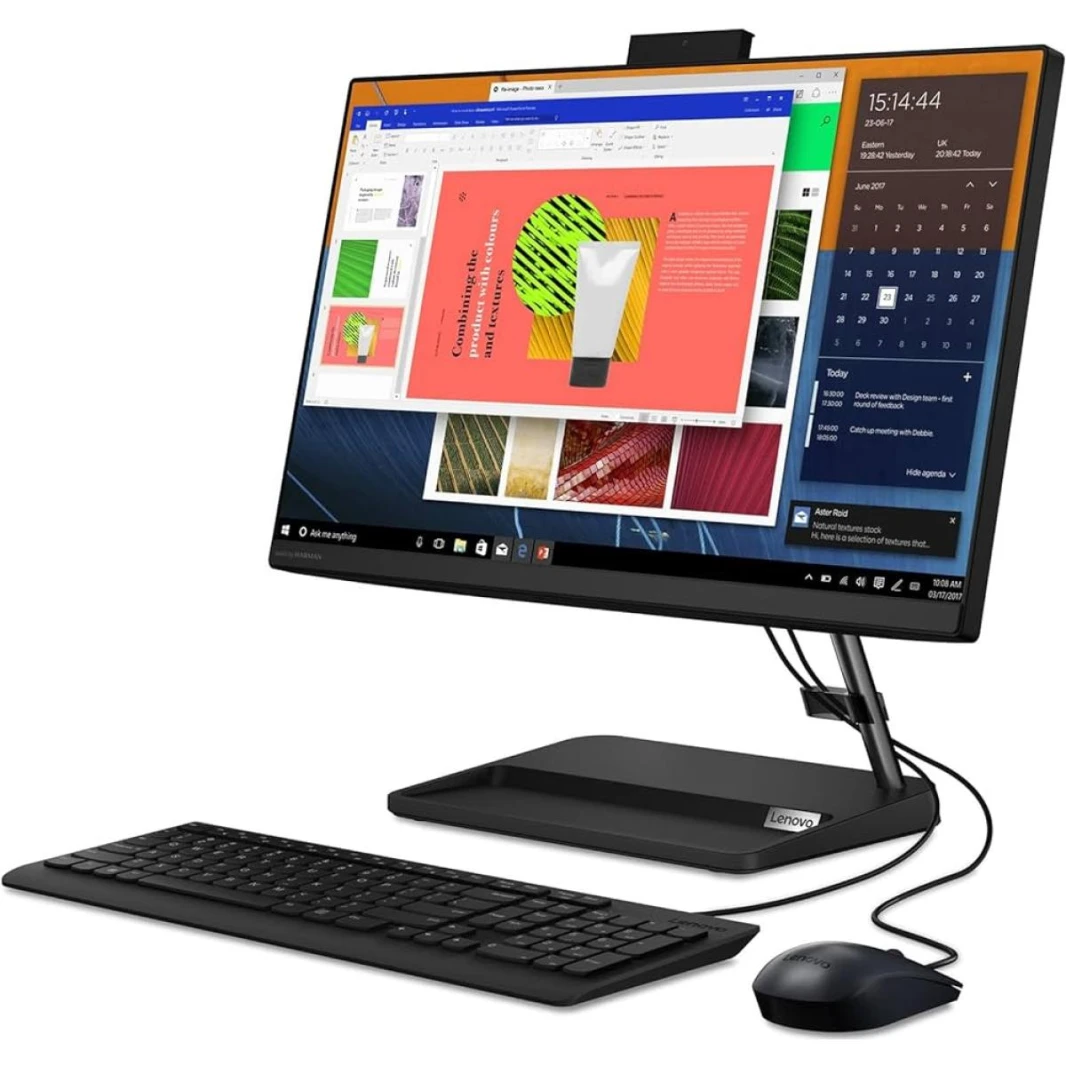 Lenovo IdeaCentre AIO 3 24IAP7 كمبيوتر الكل في واحد 24 بوصة FHD IPS غير لمس، الجيل الثاني عشر Intel Core i5-12450H، Intel® UHD Graphics، ذاكرة الوصول العشوائي DDR4 8 جيجابايت، 256 جيجابايت M.2 PCIe NV