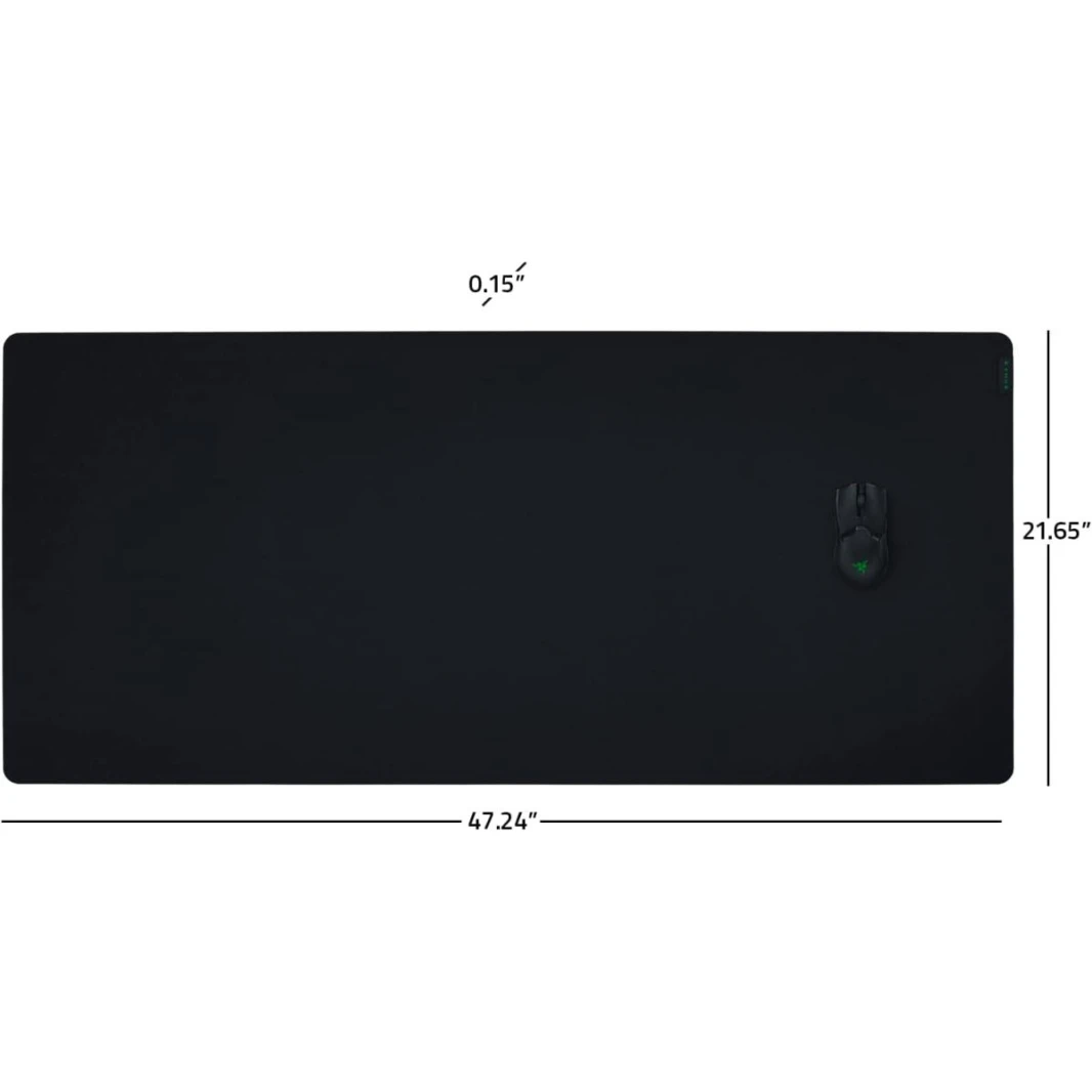 لوحة ماوس الألعاب القماشية Razer Gigantus V2 (3XL) من إسفنج سميك عالي الكثافة، قاعدة غير قابلة للانزلاق باللون الأسود مع قاعدة غير قابلة للانزلاق (940 × 410 × 4 مم)