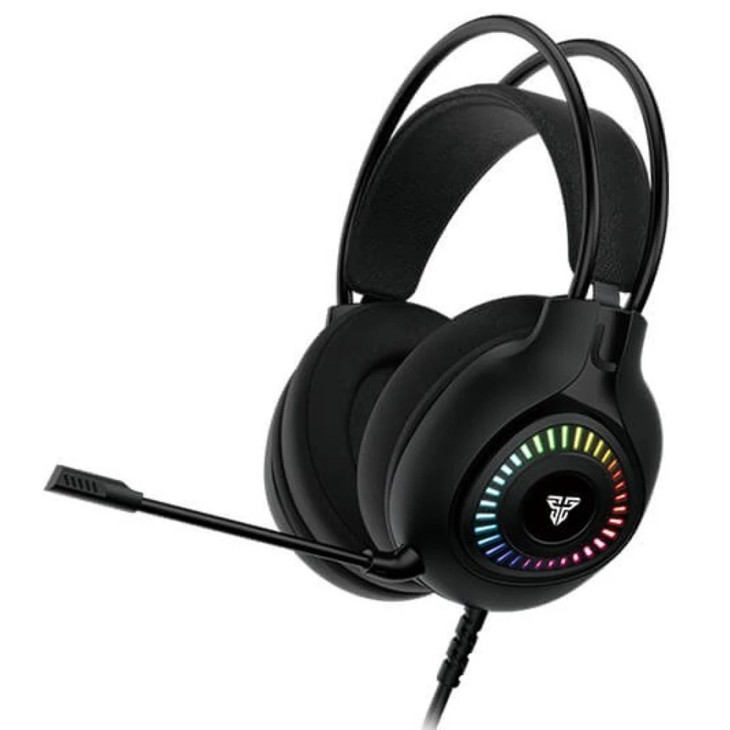 سماعة ألعاب Fantech Orbit HG25 RGB 7.1 بصوت محيطي افتراضي مع ميكروفون متعدد الاتجاهات وتحكم مضمن في مستوى الصوت