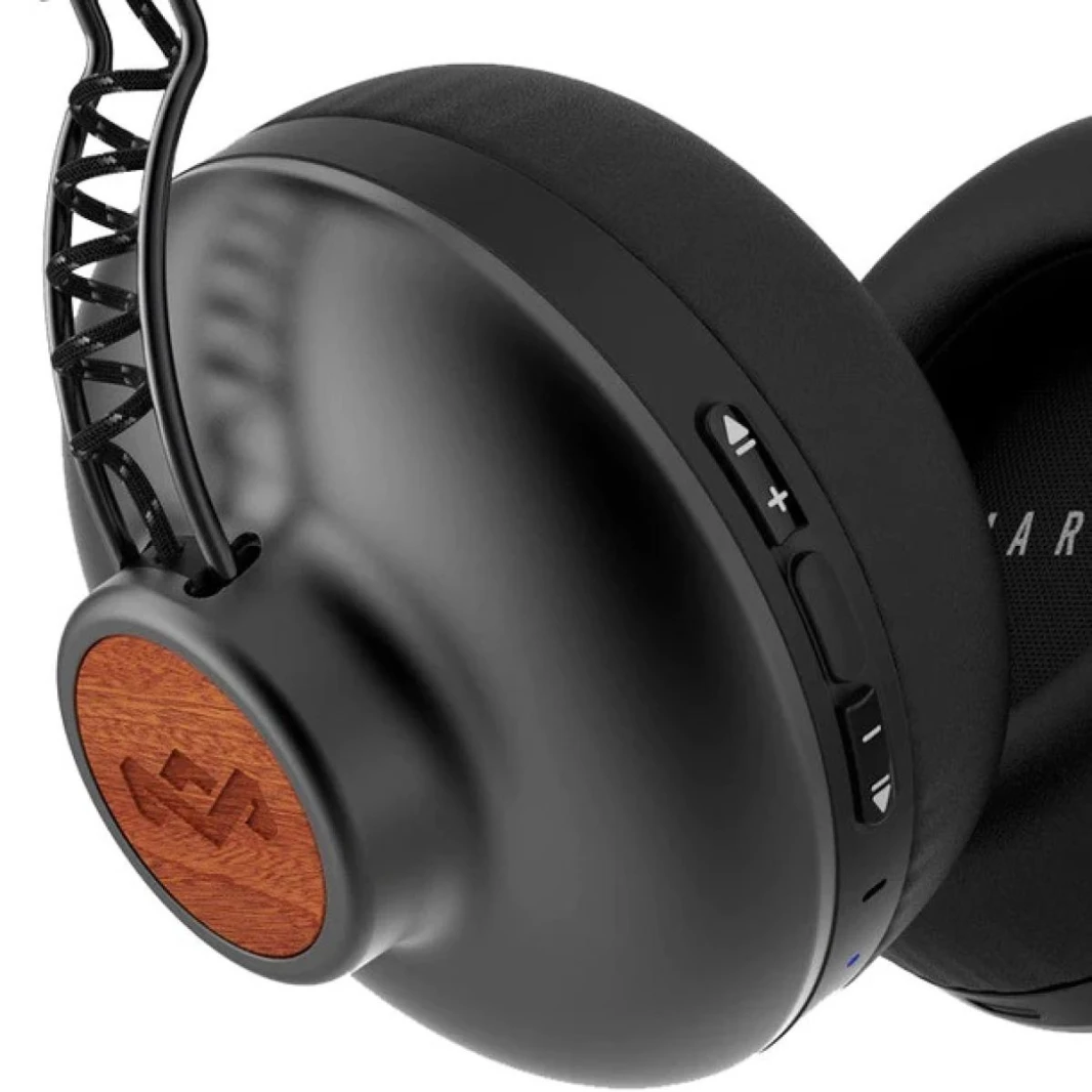 House of Marley Positive Vibration 2 Wireless On-ear Headphones w/ Microphone, Bluetooth Connectivity, Ultra-Comfortable & Foldable Design Up To 12 Hours of Playtime, Compatible with IOS and Android (