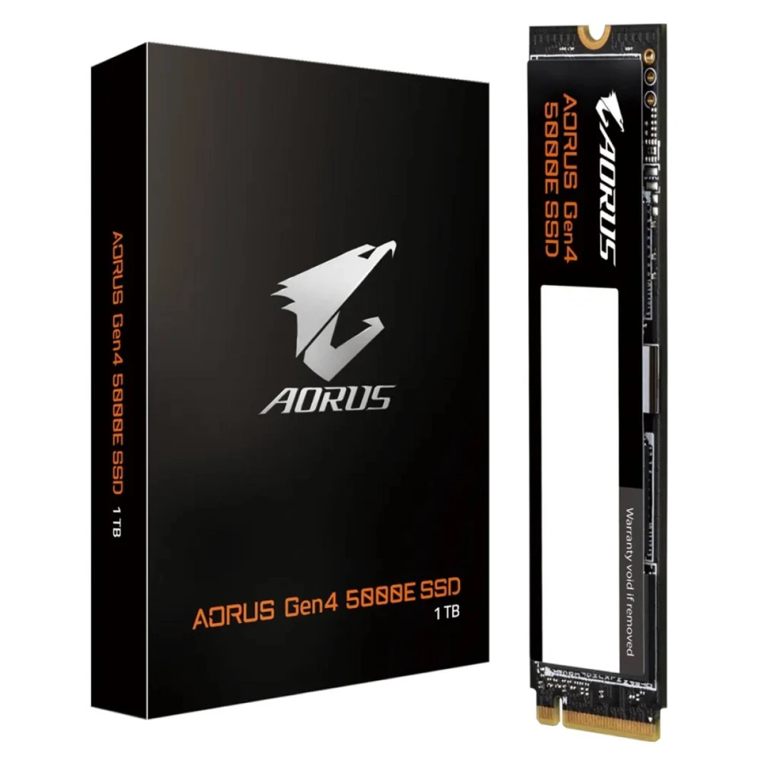 GIGABYTE AORUS M.2 NVMe Gen4 5000E SSD 1TB, Sequential Read/Write (5000/4600 MB/s)