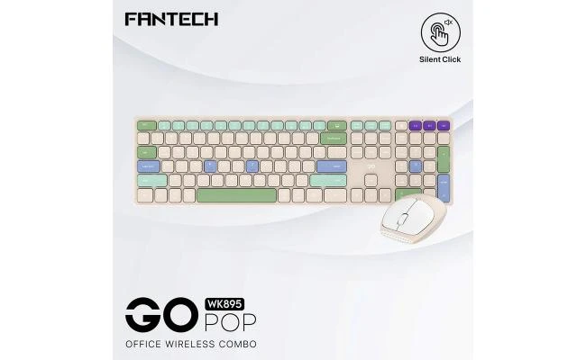 Fantech GO POP WK895 Kit Office Combo 2in1 وضع مزدوج لاسلكي (2.4 جيجا هرتز