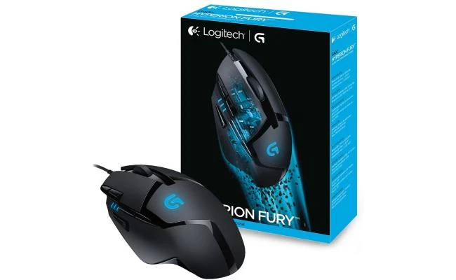 Logitech G402 Hyperion Fury Wired , Programmable 8 Buttons W/ 4000 DPI Sensor High Performance FPS Gaming Mouse
