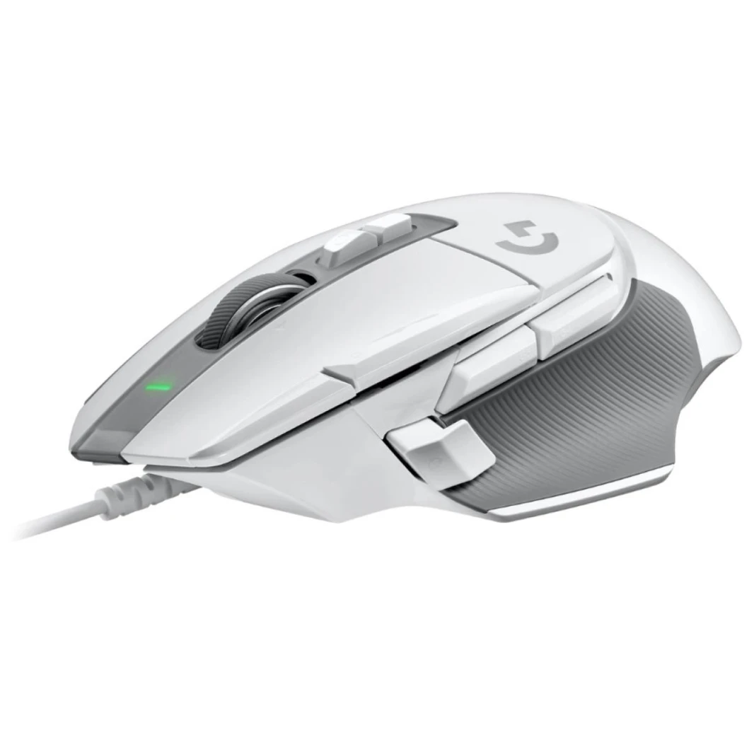 لوجيتك G502 X Lightforce سلكية، مفاتيح بصرية ميكانيكية هجينة مع مستشعر Hero 25K، 89 جرام، 13 وحدة تحكم قابلة للبرمجة - ماوس ألعاب عالي الأداء (أبيض)