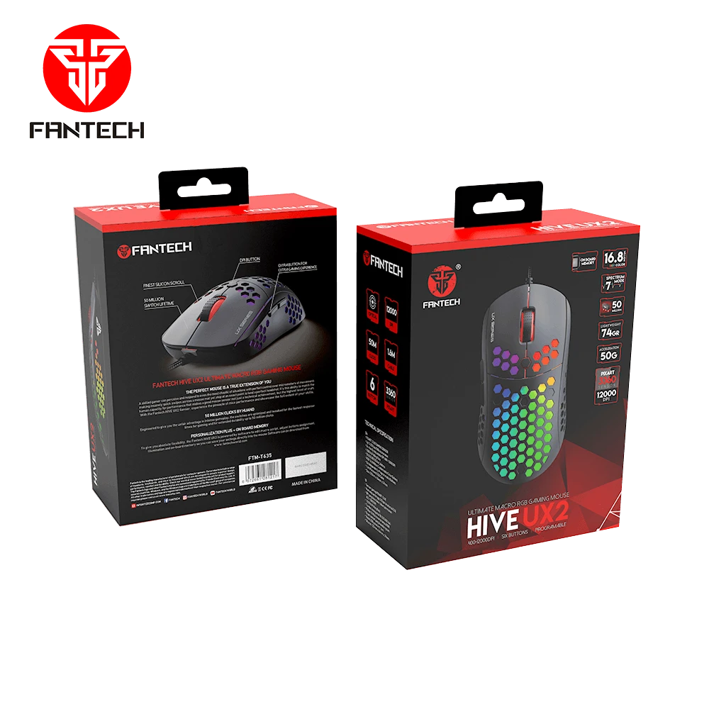 ماوس الألعاب HIVE UX2 MACRO RGB