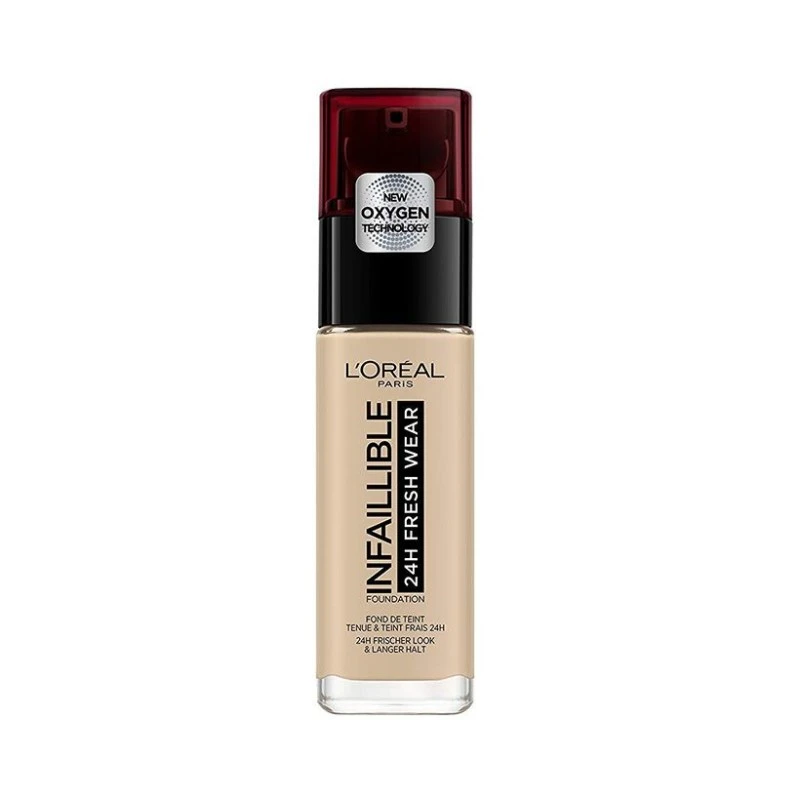 LOREAL Paris Infallible 24Hr Fresh wear Foundation (130) TRUE Beige, 30ml