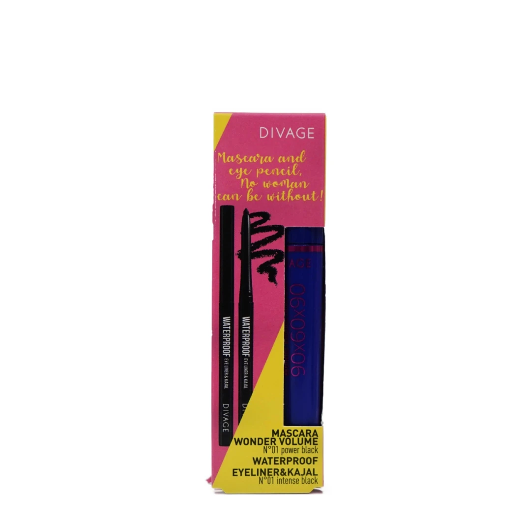 DIVAGE MASCARA WONDER VOLUME+KAJAL
