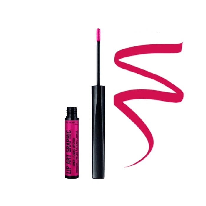 Rimmel Lip Art Graphic Liner + Liquid Lipstick – 110 – Vibez