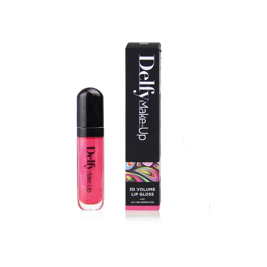 DELFY 3d volume lip gloss with Lip Line Perfector Gerbera Daisy