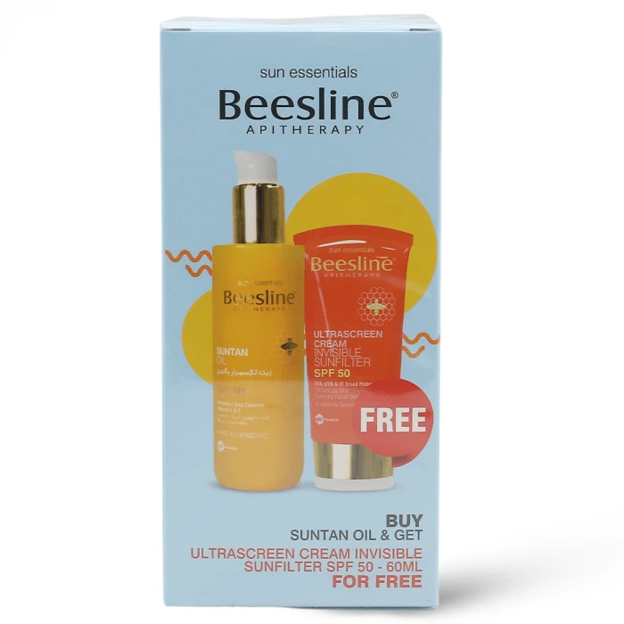 BEESLINE SUNTAN OIL CARROT + ULTRA SCREEN CREAM FREE
