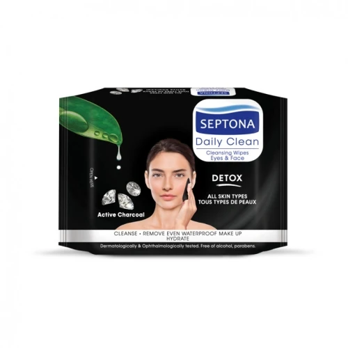 SEPTONA EYES&FACE MAKE UP REMOVER WIPES DETOX