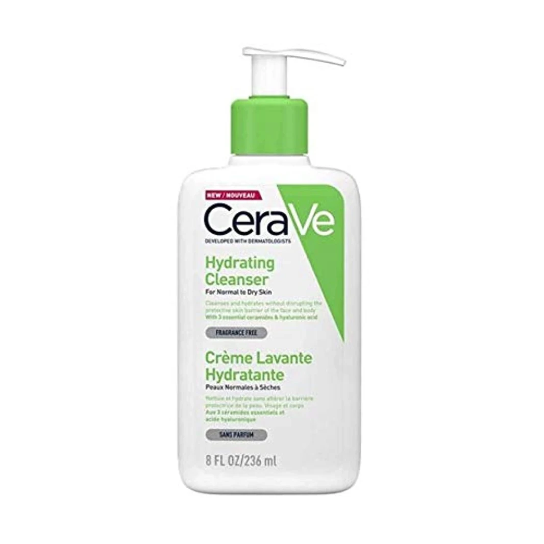 CeraVe Hydrating Cleanser For Normal To Dry Skin With Hyaluronic Acid 236Ml
