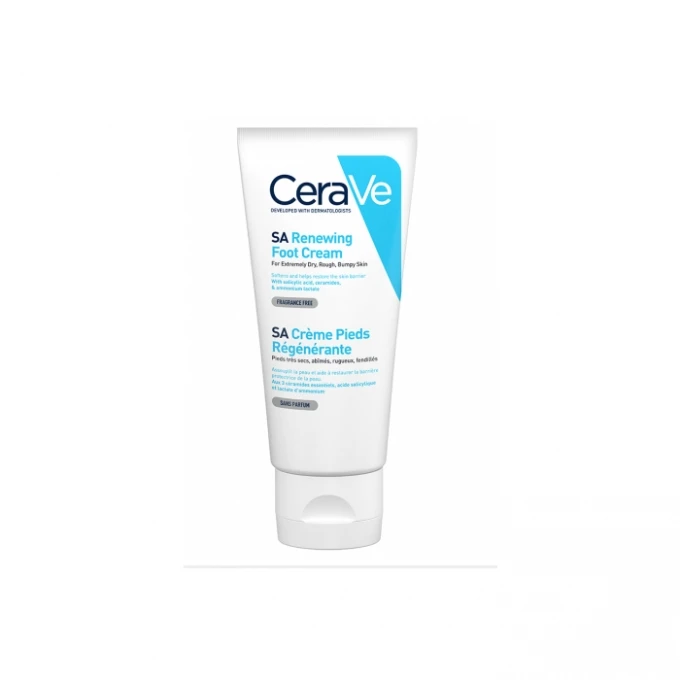 CeraVe Sa Renewing Foot Cream For Dry, Rough, And Cracked Feet With Salicylic Acid 88grams
