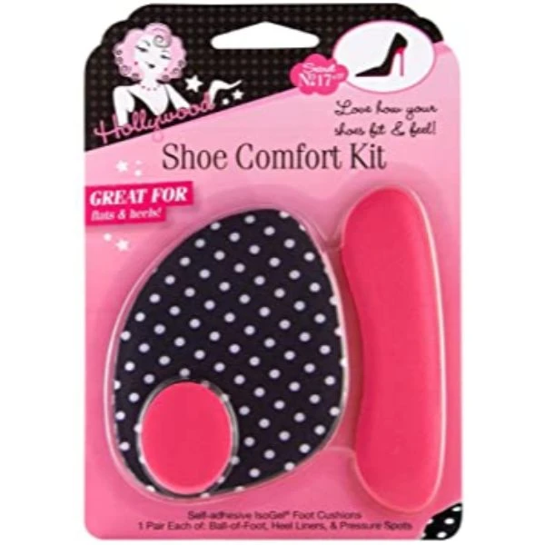 Hollywood Fashion Secrets Shoe Comfort Kit Includes Ball-Of- Foot Cushions, Heel Liners, And Pressure Spots