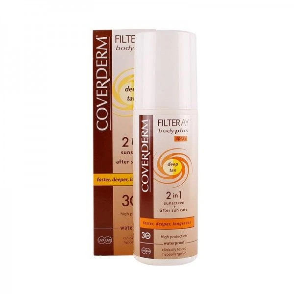Coverderm Filteray Body Plus Deep Tan Spray Spf 30