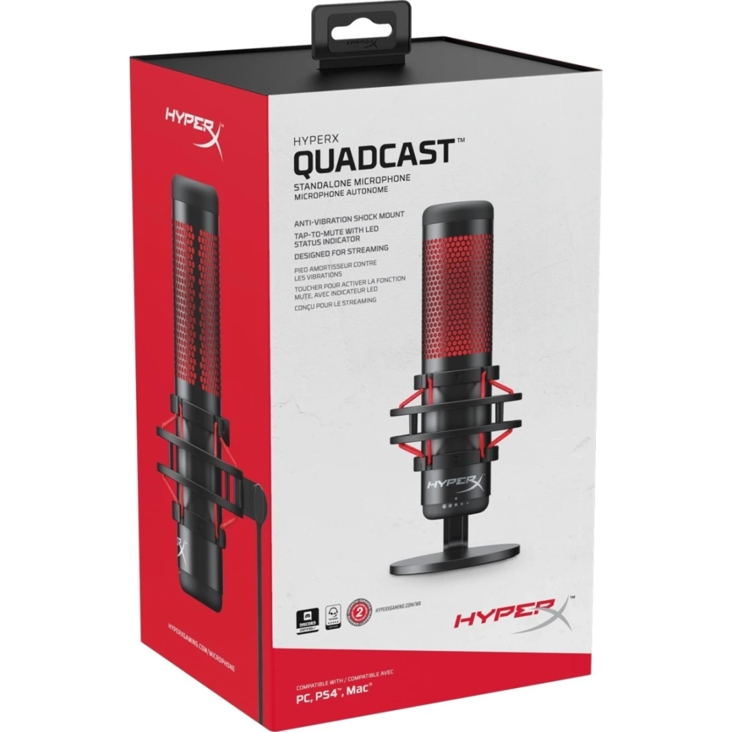 HP HyperX QuadCast USB عالي الأداء ومتعدد الأنماط