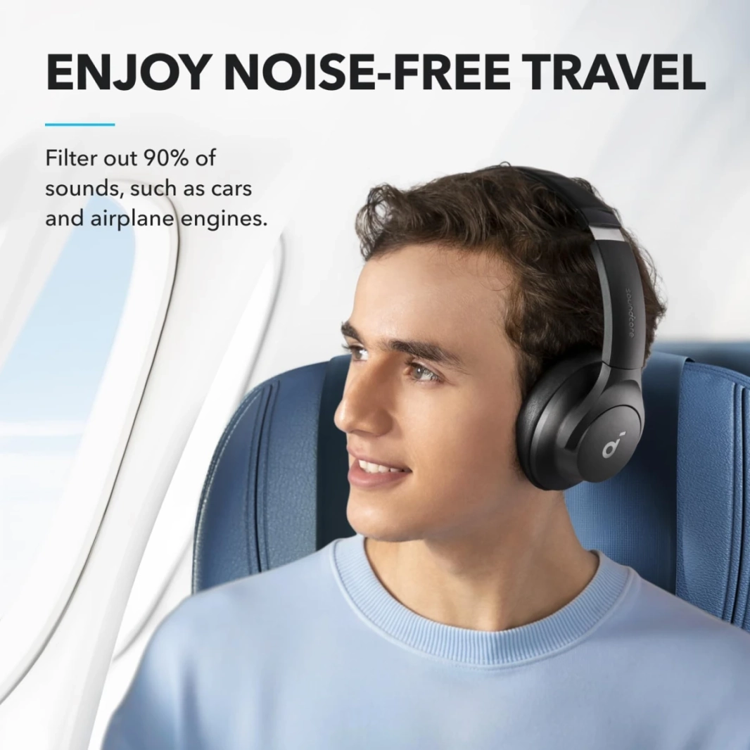 Anker Soundcore Q20I Wireless Hybrid Active Novening Headphones 40 H Long ANC Playtime HI-RES AUDIO BIG BASS MODE