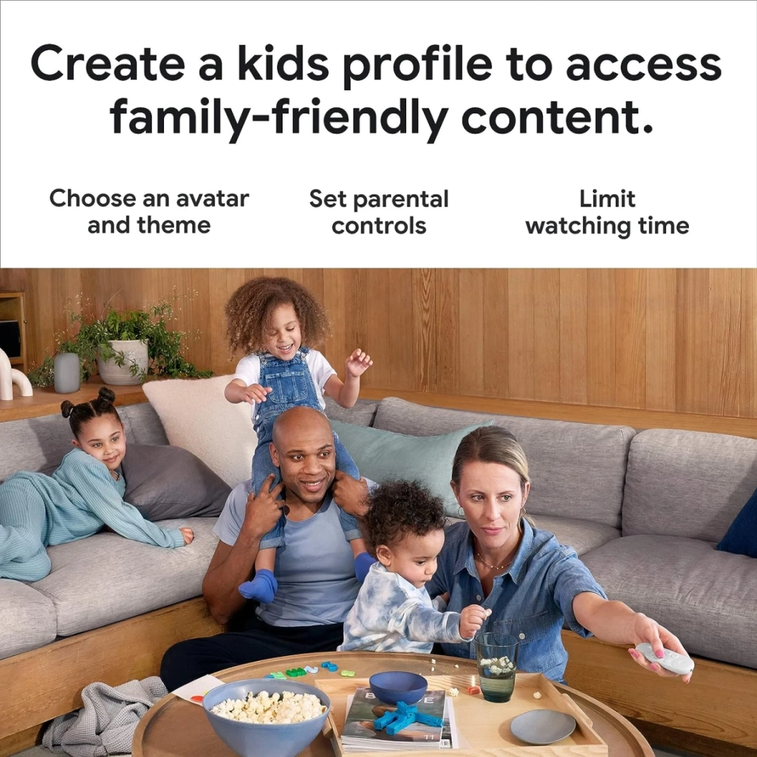 chromecast with Google TV (HD) Streaming Stick Entertainment على تلفزيونك مع أفلام البحث الصوتي وعروضها والتلفزيون المباشر في 1080 بكسل HD - الثلج