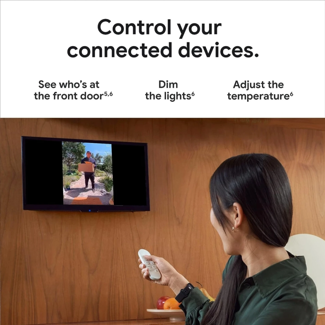 chromecast with Google TV (HD) Streaming Stick Entertainment على تلفزيونك مع أفلام البحث الصوتي وعروضها والتلفزيون المباشر في 1080 بكسل HD - الثلج