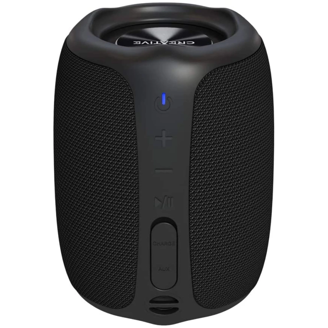 Creative Muvo Play Portable Bluetooth 5.0 Speaker IPX7 Waterproof Up to 10 Hours of Battery Life with Siri & Google Assistant - Black