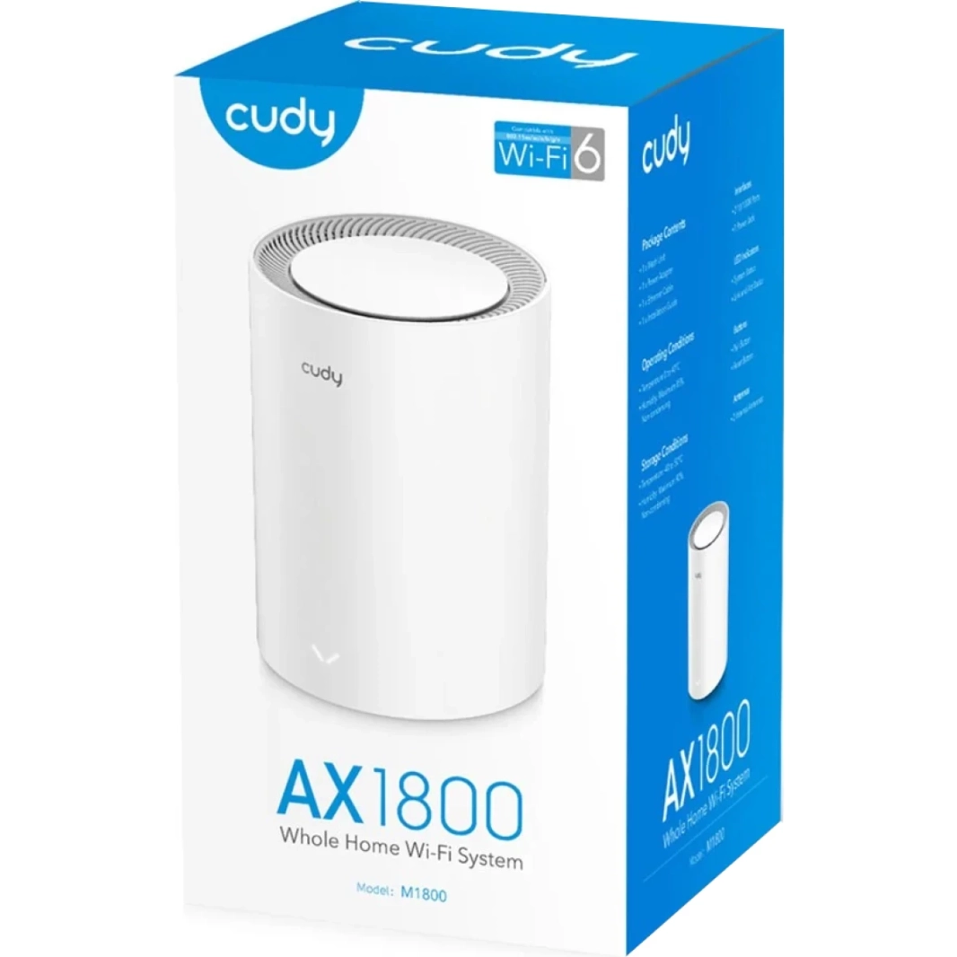 Cudy M1800 AX1800 جهاز توجيه WiFi جديد 6 شبكة WiFi 5G جيجابت VPN