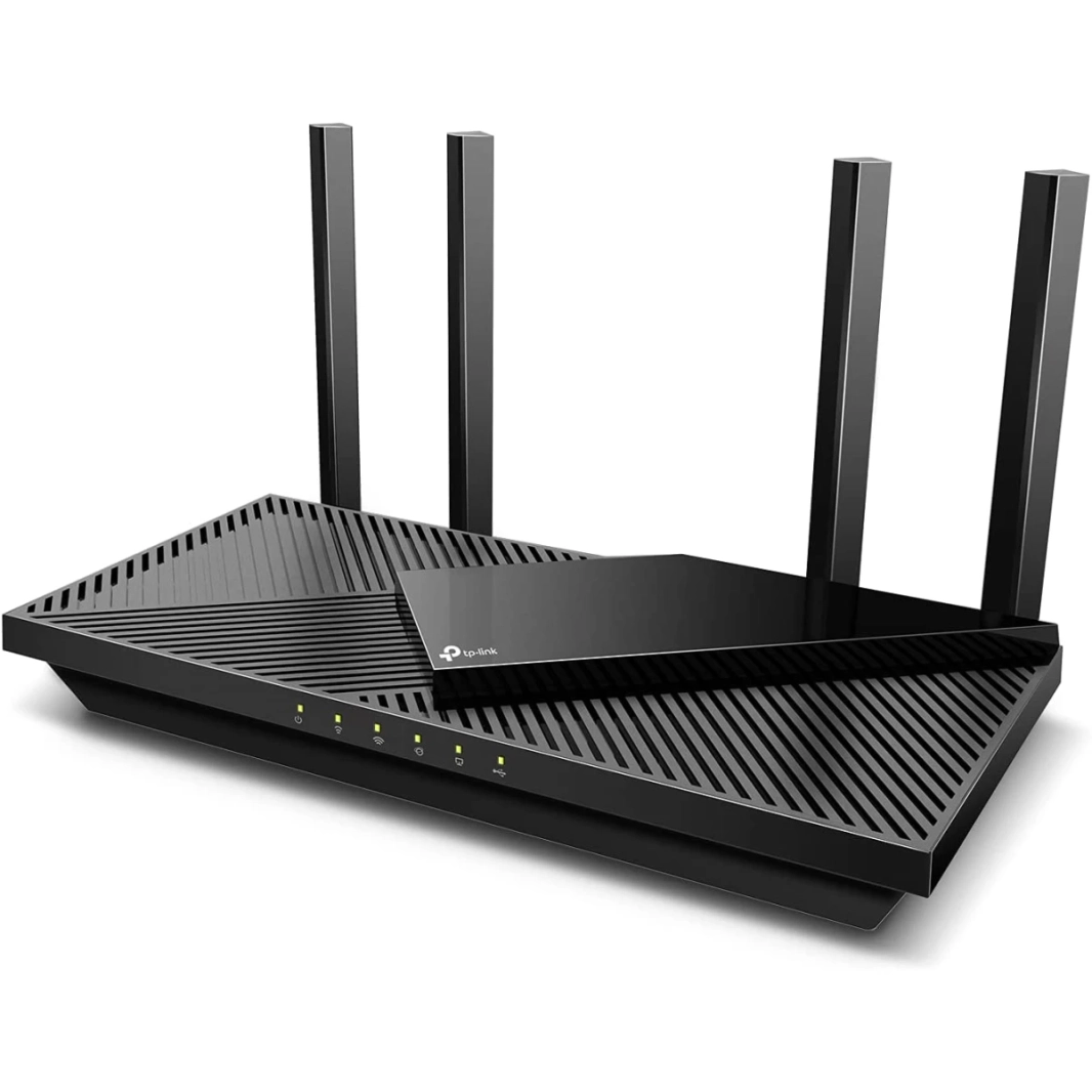 TP-Link Archer AX55 Wi-Fi 6 AX3000 Mbps Gigabit ثنائي النطاق OneMesh™ ثنائي النواة متوافق مع Alexa