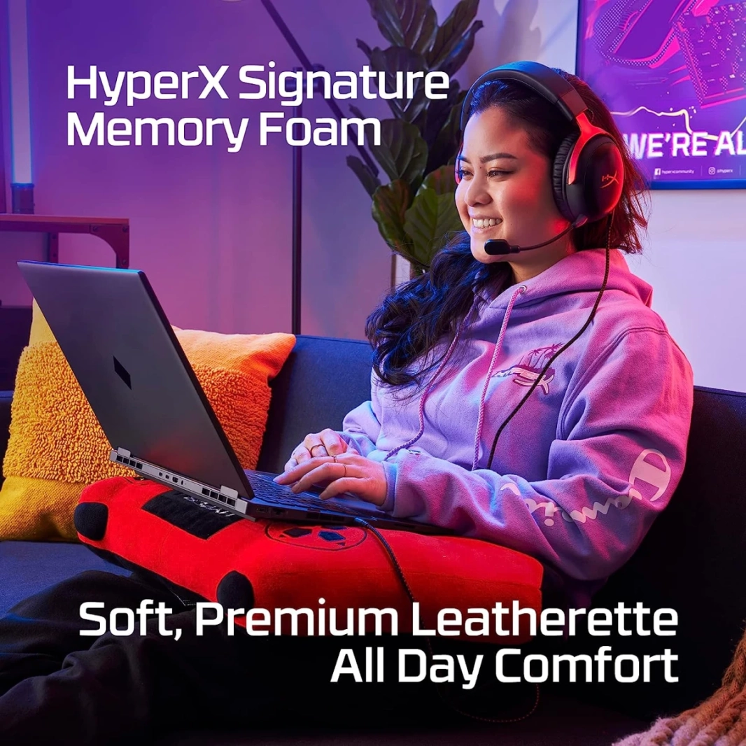 Hyperx Cloud III زاوية سلكية 53 ملم برامج تشغيل DTS Memory Foam Frame Frame Ultra Clear 10mm MIC USB-C و USB-A 3.5 مم للكمبيوتر الشخصي ، PS5 ، Series Xbox X | S-Black