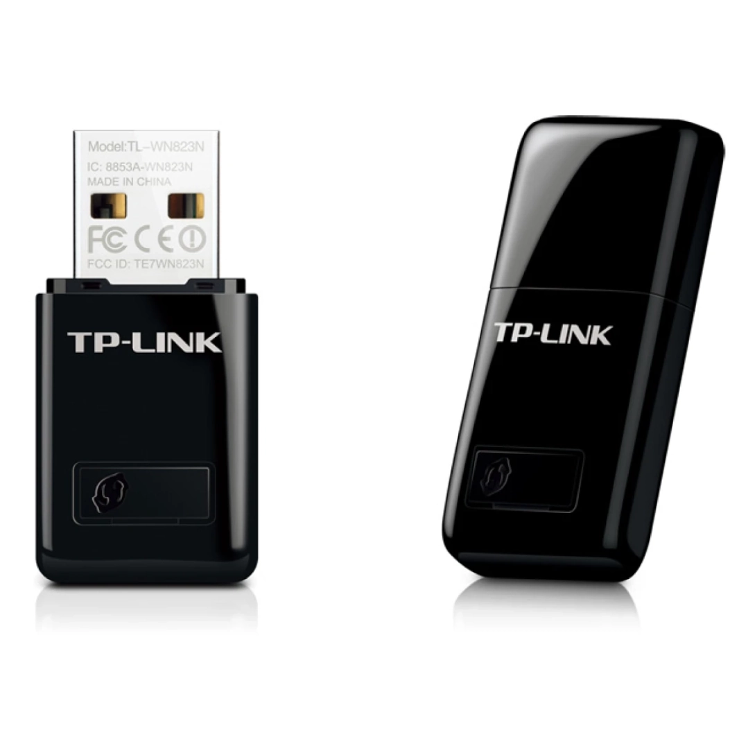 محول شبكة واي فاي لاسلكي TP-Link TL-WN823N N300 Mini USB