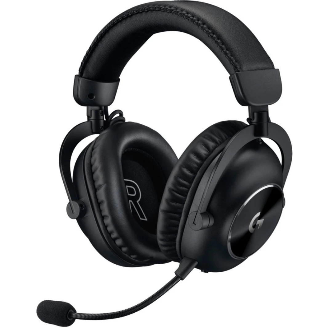 Logitech G Pro X 2 Wireless مع DTS الصوت الأزرق DTS 7.1 و 50 مم Pro -G برامج تشغيل قابلة للفصل للكمبيوتر الشخصي ، PS5 ، PS4 ، Switch - Black