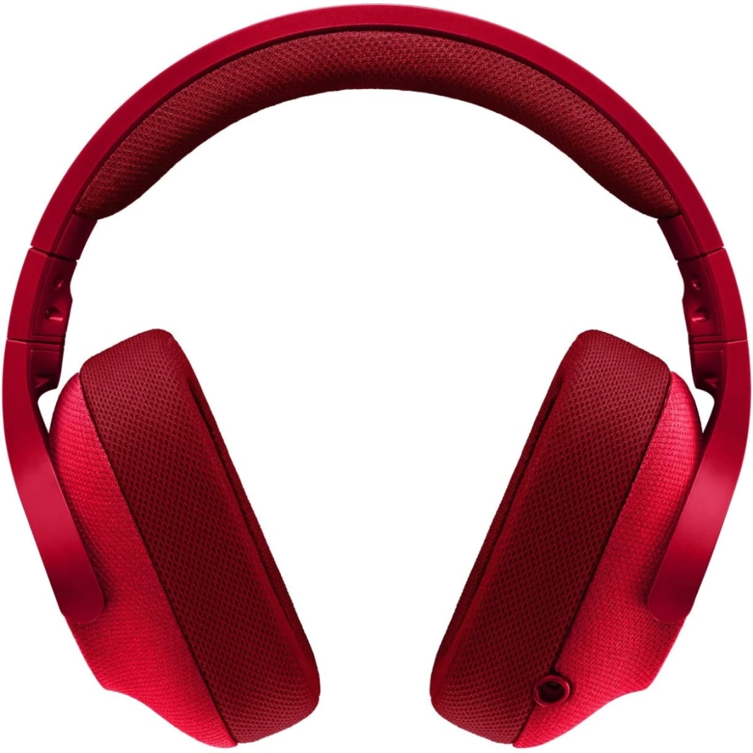 Logitech G433 Wired 7.1 Pround DTS Pro -G محولات USB خفيفة الوزن/3.5 مم للكمبيوتر الشخصي/Mac/Nintendo Switch/PS4/Xbox One - Red