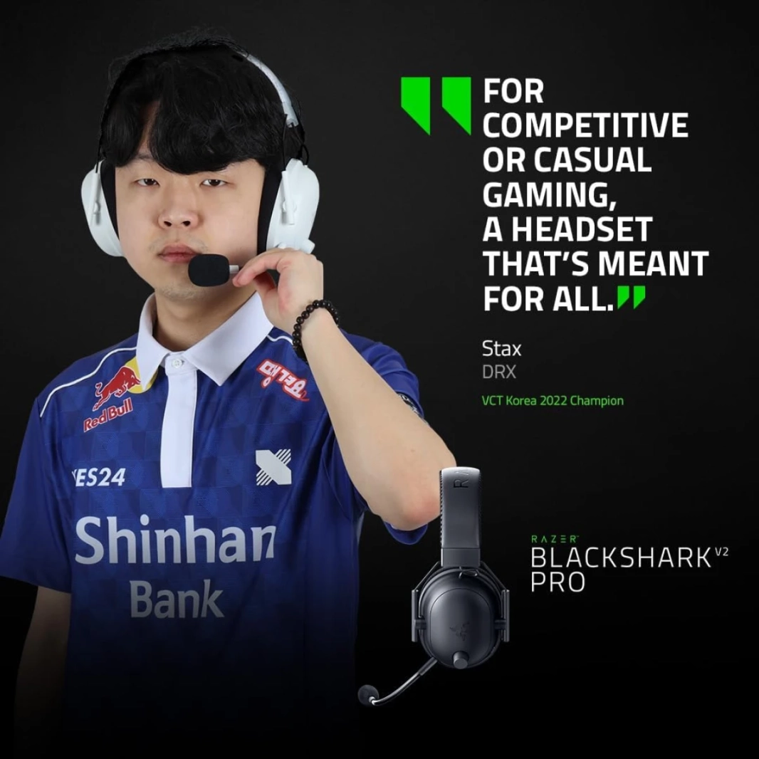 Razer Blackshark V2 Pro (2023) ملفات تعريف FPS القابلة للفصل اللاسلكية PPS FPS 50 مم سائقين-عزلات الأذن مع طبعات الذاكرة الفائقة 70 ساعة-أبيض-أبيض.