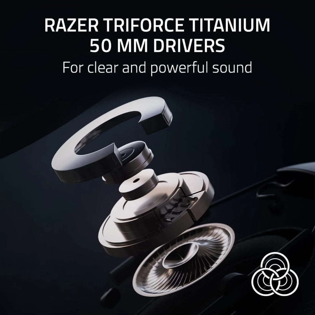 Razer Blackshark V2 Pro (2023) ملفات تعريف FPS القابلة للفصل اللاسلكية PPS FPS 50 مم سائقين-عزلات الأذن مع طبعات الذاكرة الفائقة 70 ساعة-أبيض-أبيض.