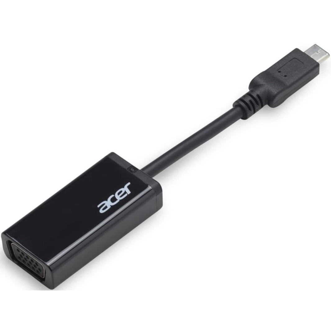 محول كابل محول USB من النوع C إلى VGA للتوصيل والتشغيل من أيسر - أسود