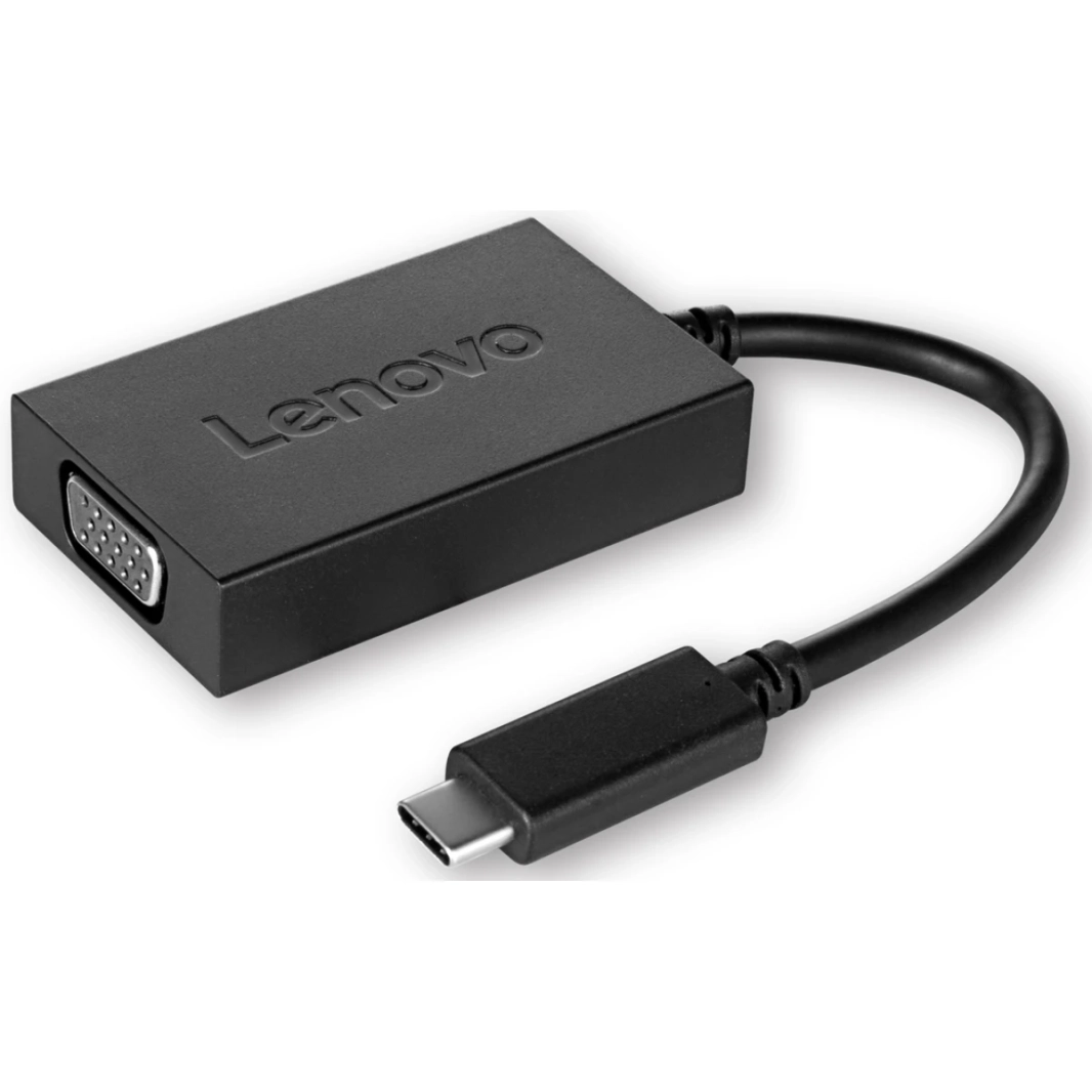 لينوفو 4X90M42956 محول كابل USB من النوع C إلى VGA التوصيل والتشغيل - أسود