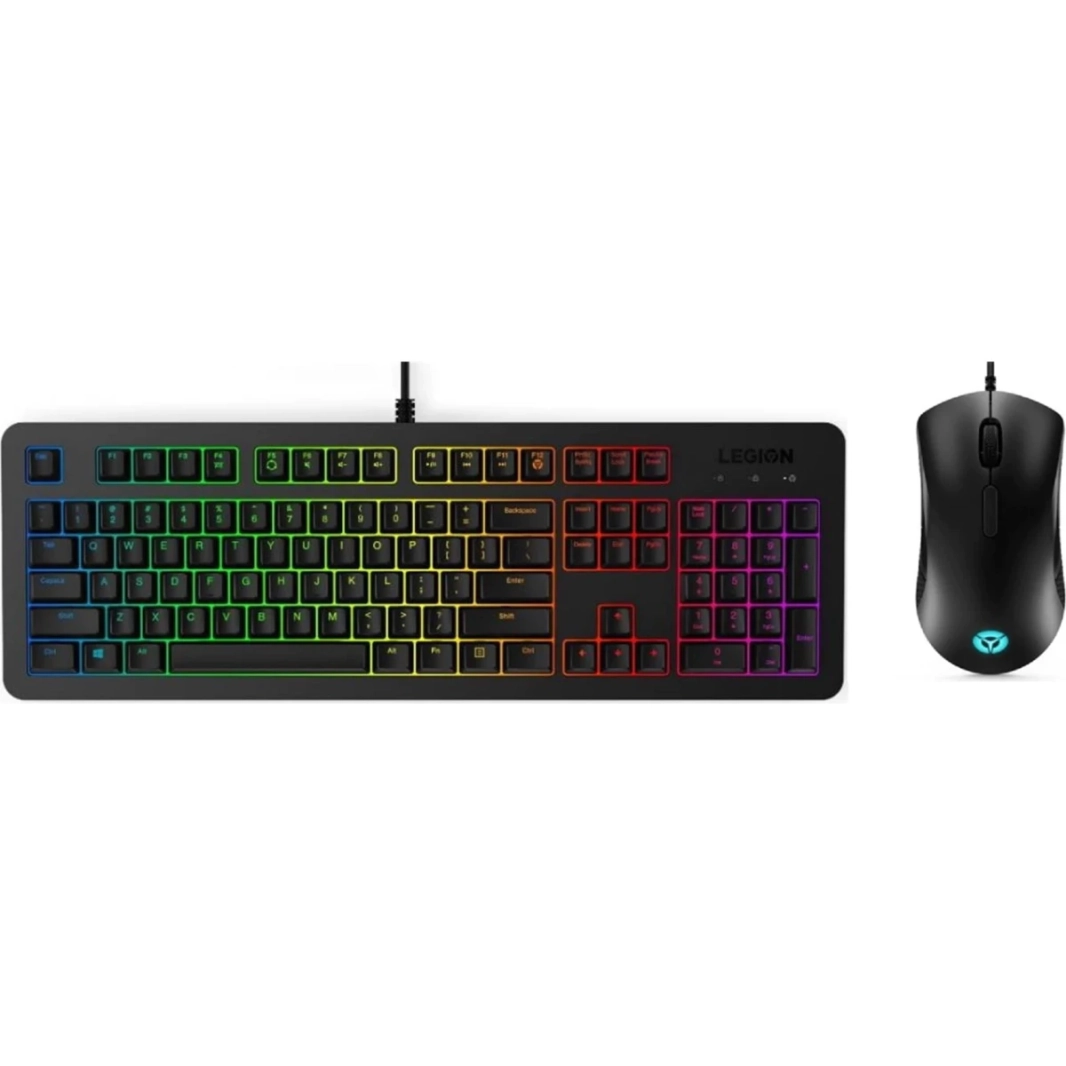 Lenovo Legion KM300 RGB Gaming Combo RGB Wired Keyboard & Mouse 8 Button Arabic & English Layout