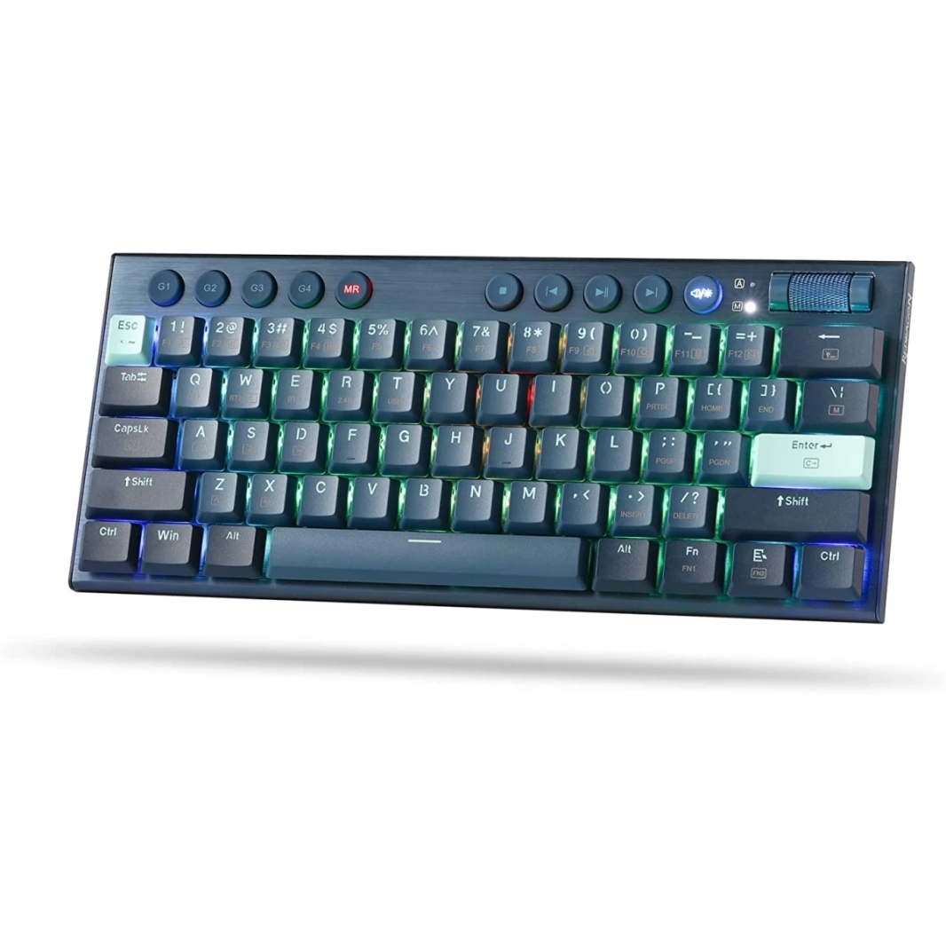 Redragon K632 Blue Pro 60 ٪ 3-mode connection RGB Mechanical Ultra-Shin Low Profile W/NO-LAG Control Control-Red Switch