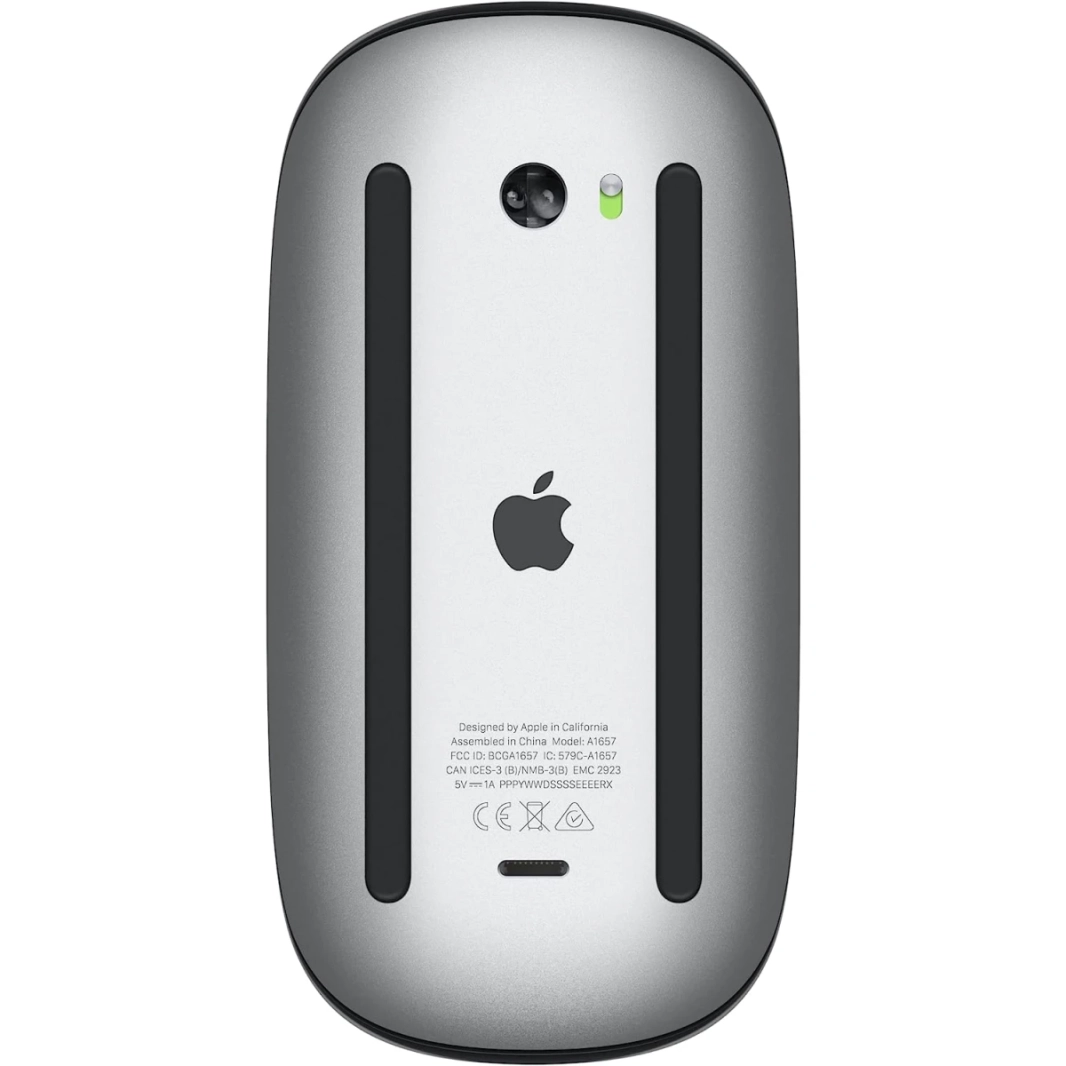 Apple Magic Mouse (Wireless, Rechargable) Multi-Touch Surface - Black Edition