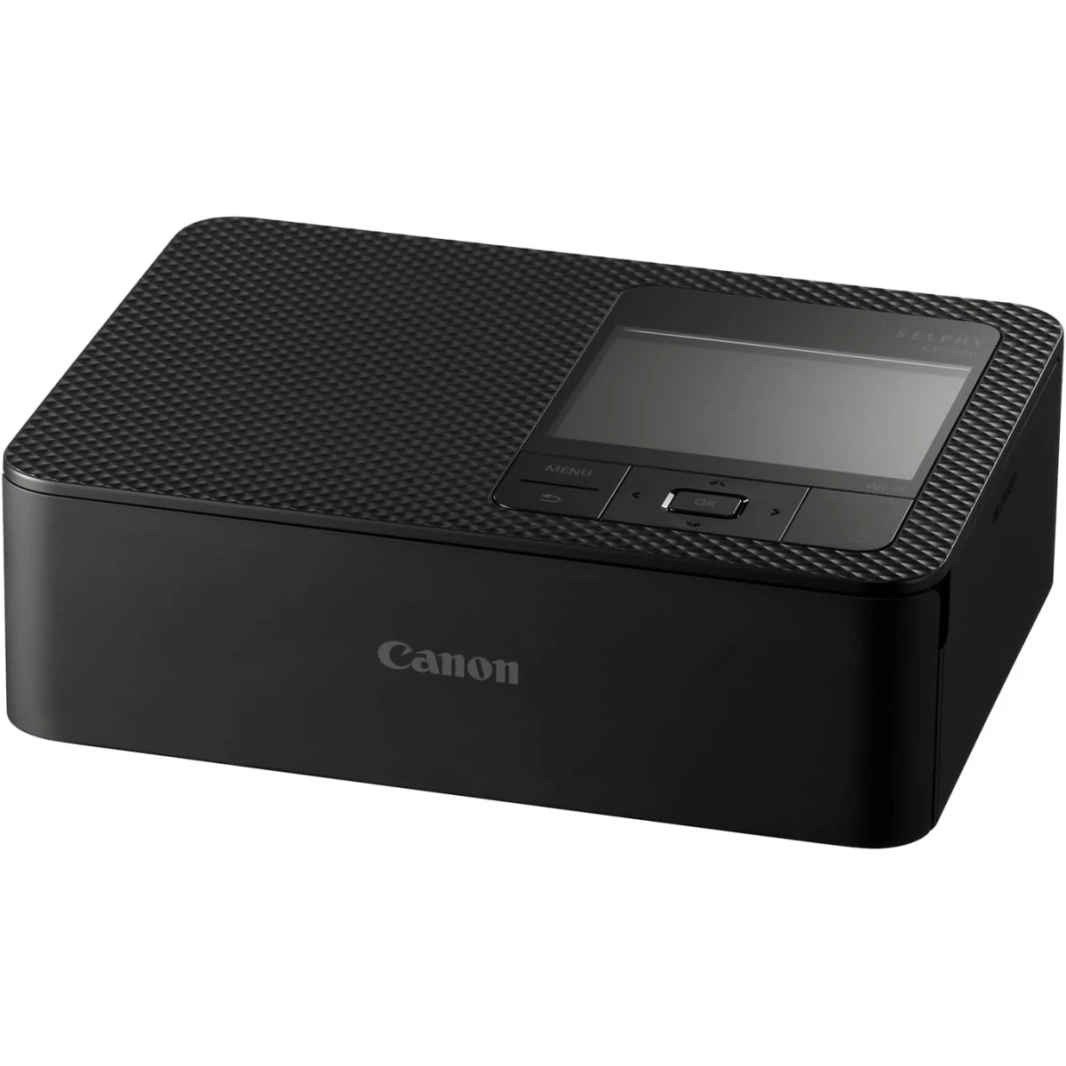 طابعة الصور اللاسلكية المدمجة SELPHY CP1500 من Canon مع شاشة مدمجة مقاس 3.5 بوصة لتحرير وإضافة تأثيرات الفلتر - أسود